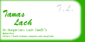 tamas lach business card